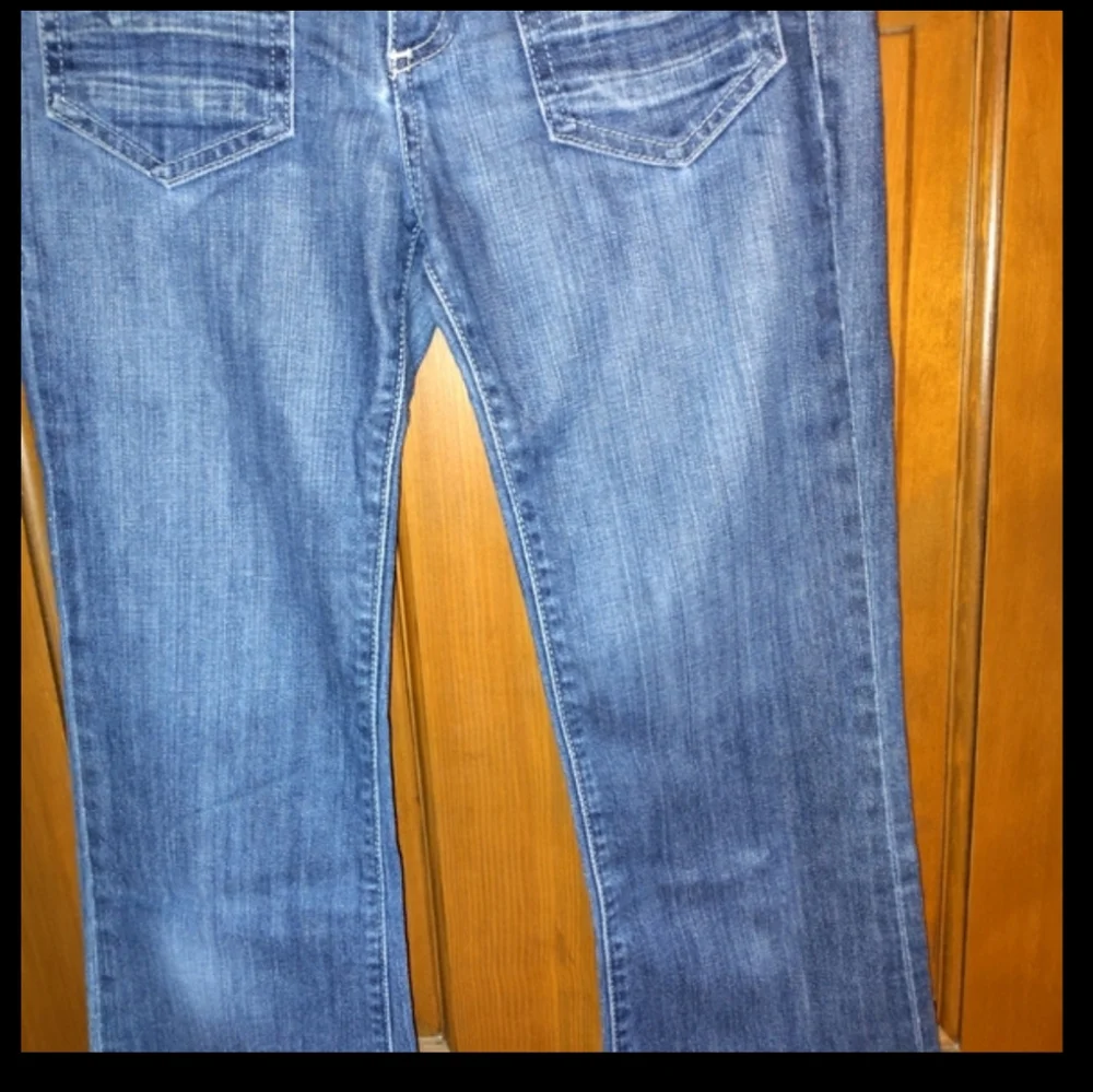 bebe -- vtg denim super flare jeans - Picture 4 of 8